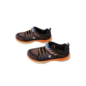Champion Black and Orange Sneakers with Sporty Design